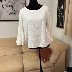 J. Crew White Women's Blouse